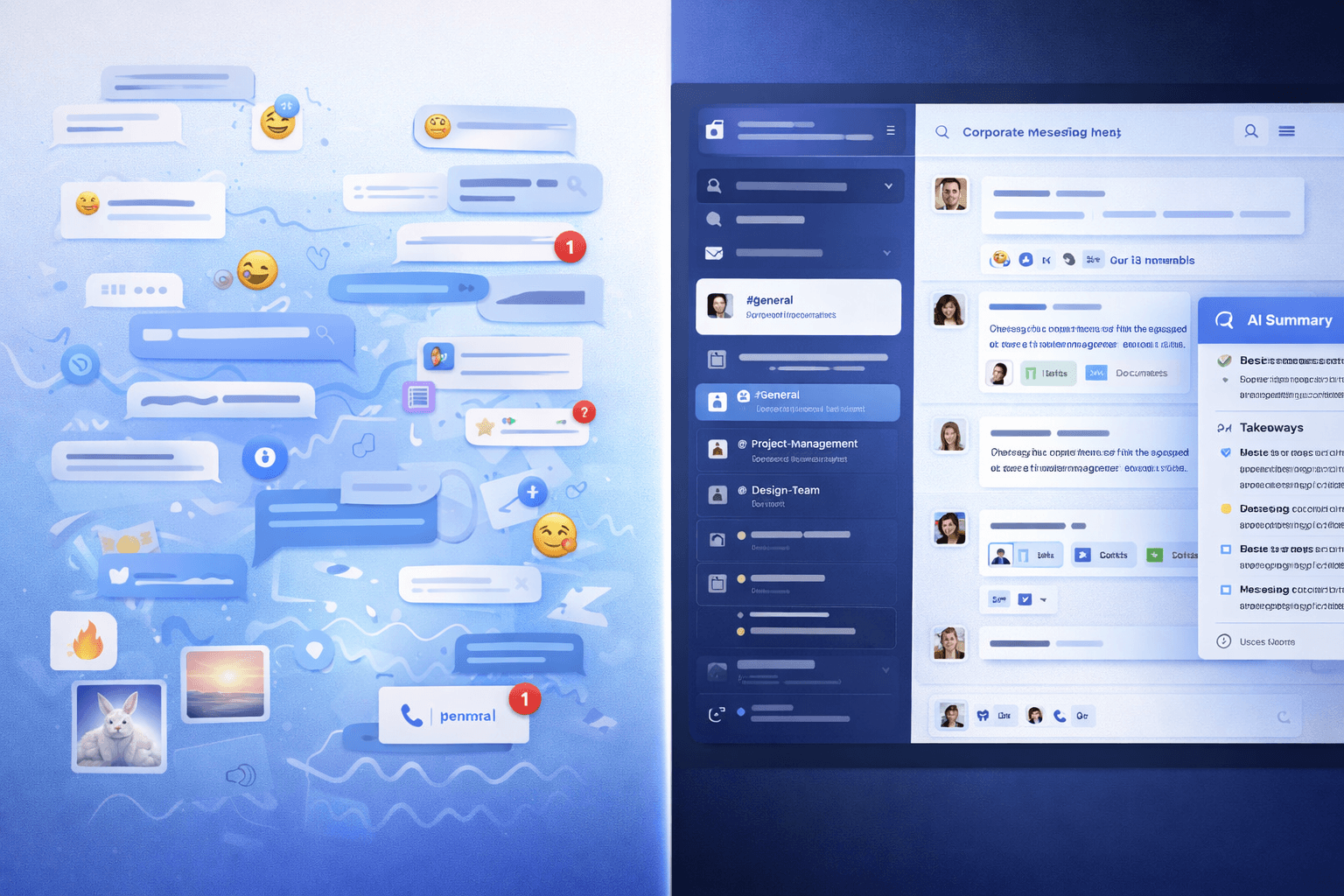 Почему бизнесу мало обычных мессенджеров: требования к корпоративному общению